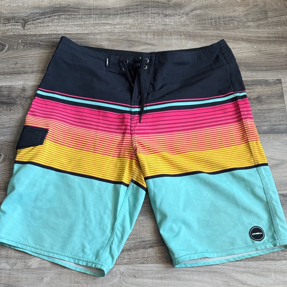 Striped Men's Swim Shorts